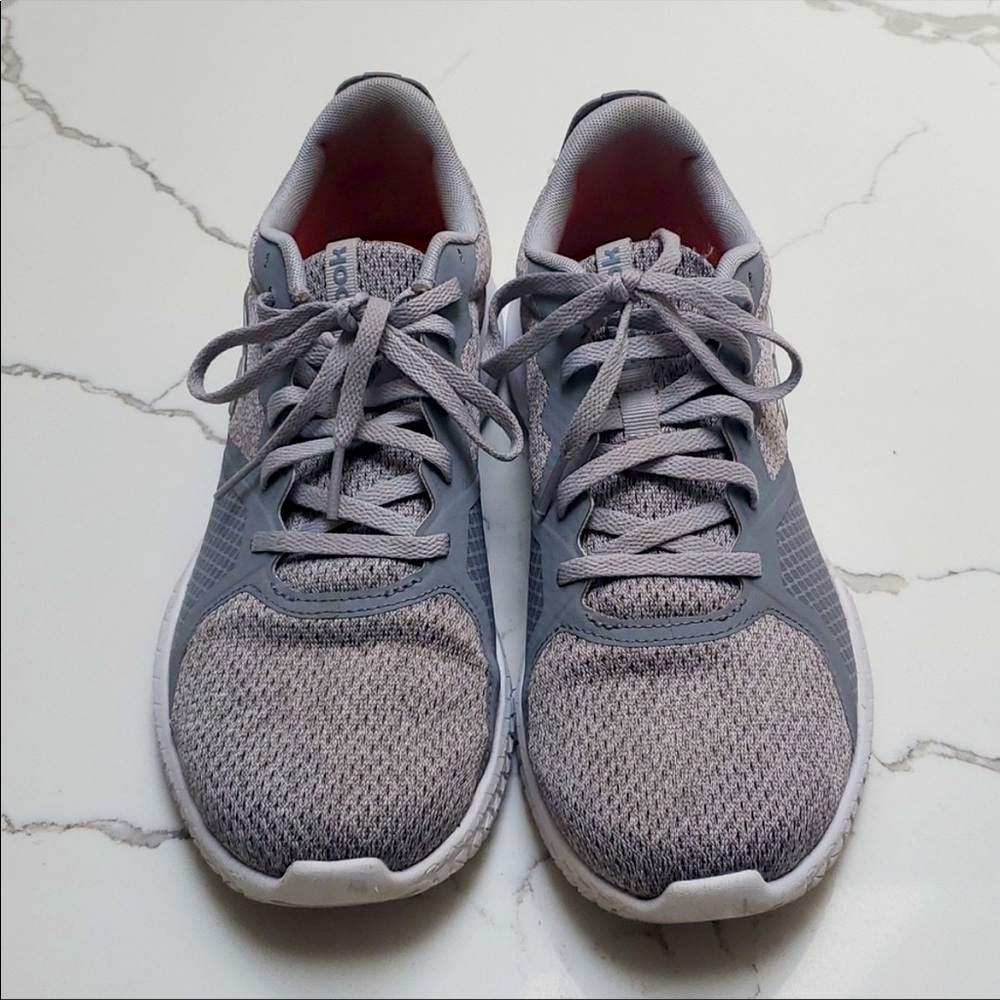Rebook Gray Weave 'Memory Tech" Lightweight Running/Walking Shoes, Size 9